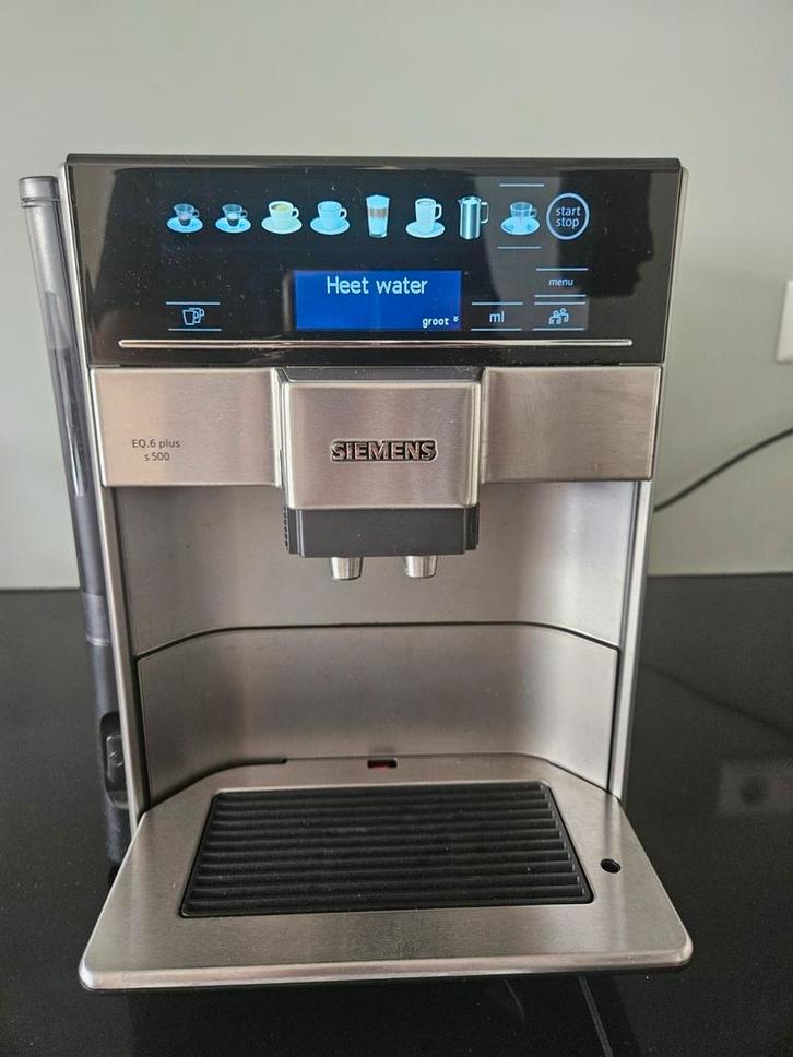 Siemens koffiemachine  EQ.6 plus s500, Witgoed en Apparatuur, Koffiezetapparaten, Gebruikt, Koffiebonen, Overige modellen, 10 kopjes of meer