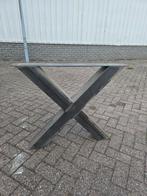 Stalen Tafelpoten X-Vorm 2 stuks, Ophalen, Gebruikt, 100 tot 150 cm, 50 tot 100 cm