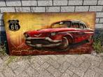 Route 66 RVS Schilderij - Nieuwstaat + Certificaat, Antiek en Kunst, Ophalen