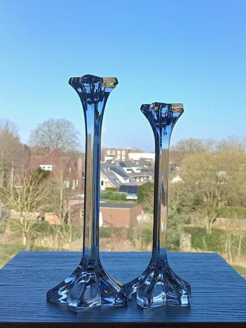 Stel Kandelaars Nachtmann Kristal Vintage, Antiek en Kunst, Antiek | Kandelaars, Kristal, Ophalen of Verzenden