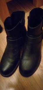 Zwarte Dames Laarsjes Maat 39, Zwart, Lage of Enkellaarzen, Ophalen of Verzenden, Zo goed als nieuw