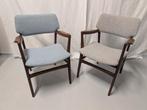 Set van 2 prachtige Deense vintage midcentury design stoelen, Ophalen, Gebruikt, Twee, Stof