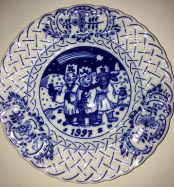 Kerstmis Bord Porsgrund 1990 Religie Bordje 3 Wijzen 1997 beschikbaar voor biedingen