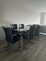 Eettafel set, Huis en Inrichting, Tafels | Eettafels, Ophalen, Gebruikt, 50 tot 100 cm, Vijf personen of meer