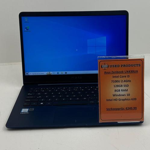 Asus Zenbook UX430UA laptop | Intel Core i3-7100U 128GB SSD, Computers en Software, Windows Laptops, Zo goed als nieuw, 13 inch