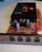 Videokaart AMD W4100 FirePro 2Gb workstation 4x mini display, Computers en Software, Videokaarten, PCI-Express 3, GDDR5, Gebruikt