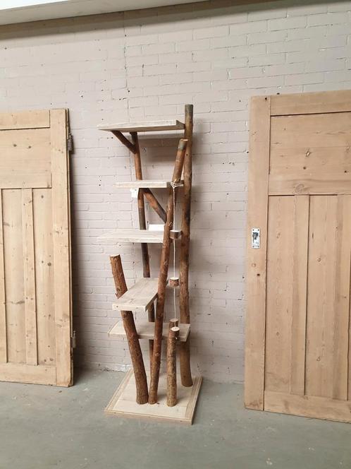 Grote houten krabpaal, Dieren en Toebehoren, Krabmeubelen, Zo goed als nieuw, Ophalen