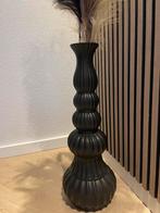 Zwarte vaas, Huis en Inrichting, Woonaccessoires | Zuilen en Pilaren, Ophalen, Zo goed als nieuw