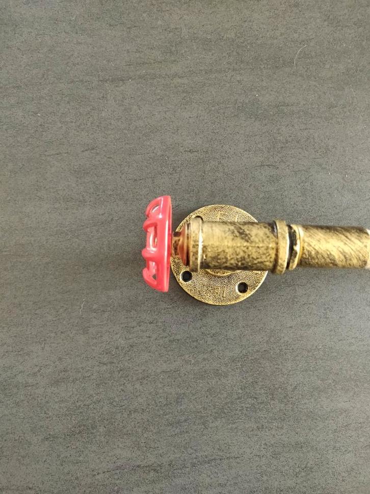 2stuks Industriële Touwlamp met Rode Kraan, Huis en Inrichting, Lampen | Wandlampen, Nieuw, Glas, Metaal, Stof, Ophalen of Verzenden