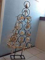 Metalen kerstboom inclusief de kerstversiering, Ophalen, Zo goed als nieuw