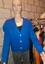 Vest vestje van royal chicks maat L strass knopen, Ophalen, Zo goed als nieuw, Maat 38/40 (M), Blauw