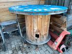 Statafel, Tuin en Terras, Ophalen, Zo goed als nieuw, Rond, Hout