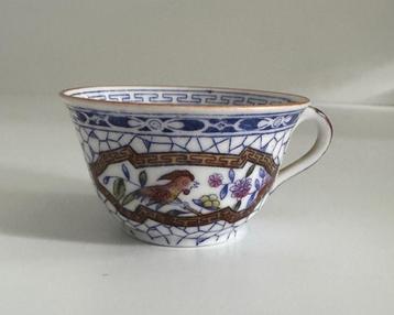 Antiek kopje Paradijsvogel - Louis Regout Maastricht 1900 beschikbaar voor biedingen