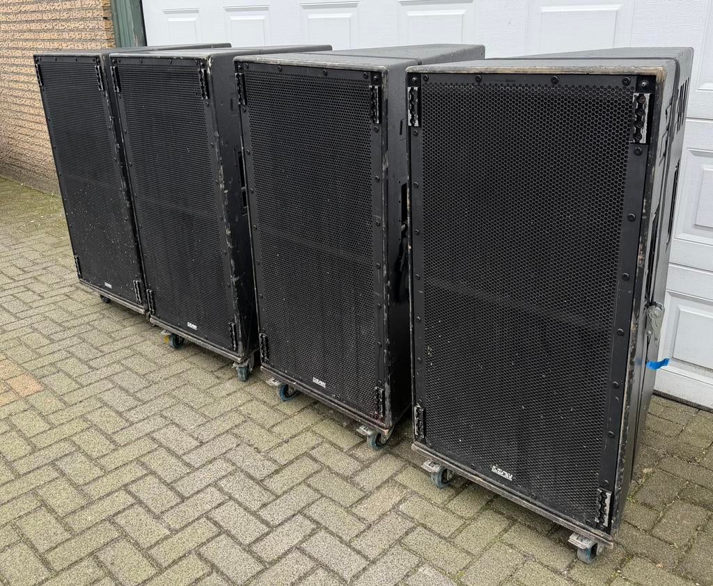 4x EAW SB750 Dubbel 18” subs compact, Audio, Tv en Foto, Professionele Audio-, Tv- en Video-apparatuur, Zo goed als nieuw, Audio