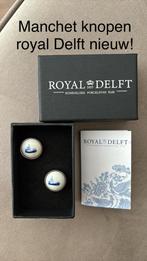 Royal Delft manchet knopen boot/schip zeldzaam, Ophalen of Verzenden, Zo goed als nieuw, Overige materialen