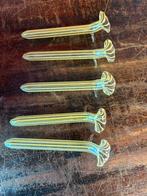 Glazen Messenleggers Vintage jaren 50-60, Huis en Inrichting, Keuken | Bestek, Ophalen of Verzenden, Zo goed als nieuw, Overige materialen
