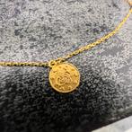 14k gouden enkelband met munten, Sieraden, Tassen en Uiterlijk, Enkelbandjes en Enkelkettinkjes, Ophalen of Verzenden