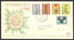 Nederland FDC E43 Met Adres, Zomerzegels 1960, Postzegels en Munten, Ophalen of Verzenden, Beschreven, Nederland