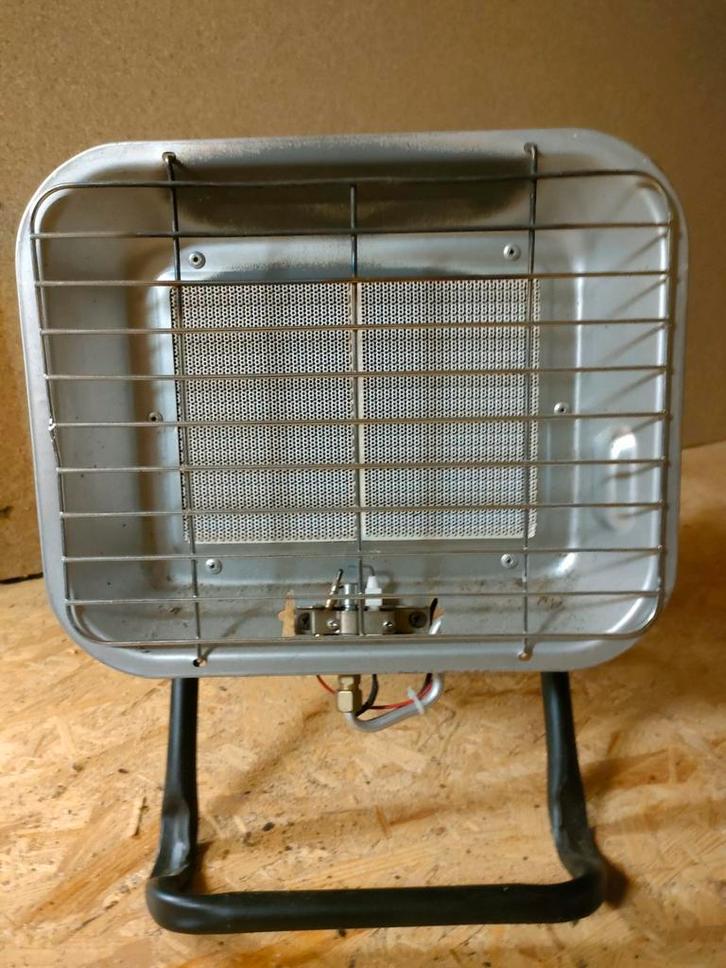 Gasverwarmer op standaard voor gasfles, Huis en Inrichting, Kachels, Gebruikt, Gaskachel, Gas, Ophalen