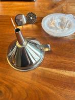 Roestvrijstalen (jam) trechter 13 cm met toebehoren, Ophalen of Verzenden, Nieuw