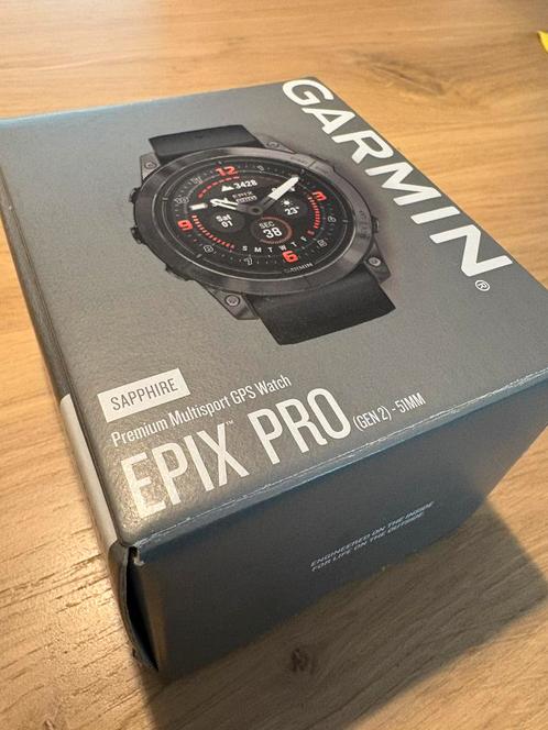 Epix pro gen 2 - 51mm - sapphire titanium black 6 mnd oud, Sieraden, Tassen en Uiterlijk, Smartwatches, Zo goed als nieuw, iOS