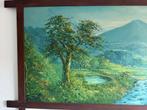 Groot Schilderij Indonesië  Mooi geschilderd op hardboord, A, Antiek en Kunst, Kunst | Schilderijen | Klassiek, Ophalen