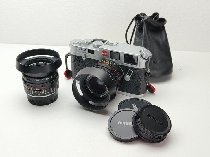 Konica M-Hexanon 28mm & 35mm lenzen, Audio, Tv en Foto, Fotocamera's Analoog, Zo goed als nieuw, Compact, Konica, Ophalen of Verzenden