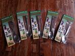 set van 5 lepeltjes met de familie muis Hollands kaascentrum, Ophalen of Verzenden, Nieuw, Rvs of Chroom, Los bestek