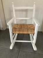 Retro kinder schommelstoel met rieten zitting, Ophalen, Gebruikt, Stoel(en)