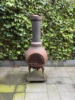 Tuinhaard terraskachel gietijzer buitenhaard vuurkorf hout, Ophalen, Zo goed als nieuw