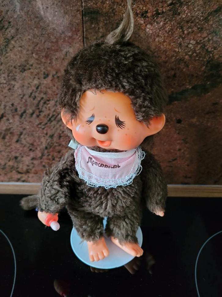 Vintage Monchhichi Sekiguchi 1974, Kinderen en Baby's, Speelgoed | Knuffels en Pluche, Gebruikt, Overige typen, Ophalen of Verzenden