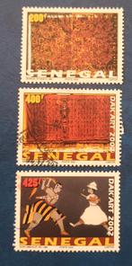 Senegal 2002 ,3 pzs dak'art, Verzenden, Overige landen, Gestempeld
