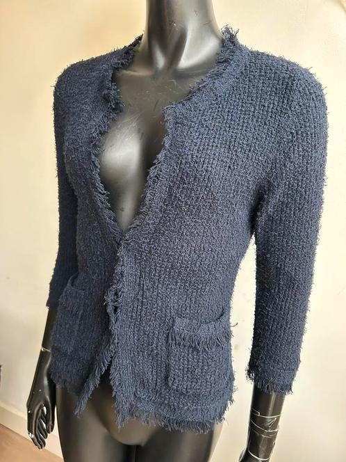 BE ONE marine blauw jasje linnen/katoen mt 38, Kleding | Dames, Jasjes, Kostuums en Pakken, Zo goed als nieuw, Maat 38/40 (M)