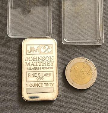Johnson Matthey 1 ounce troy Fine Silver 999 beschikbaar voor biedingen