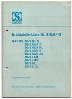 Sachs 50 /3 Ersatzteilliste onderdelenlijst (4206z), Ophalen of Verzenden, Gebruikt