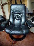 Stressless relax fauteuil met hocker, Huis en Inrichting, Ophalen, Zo goed als nieuw, 50 tot 75 cm, Leer