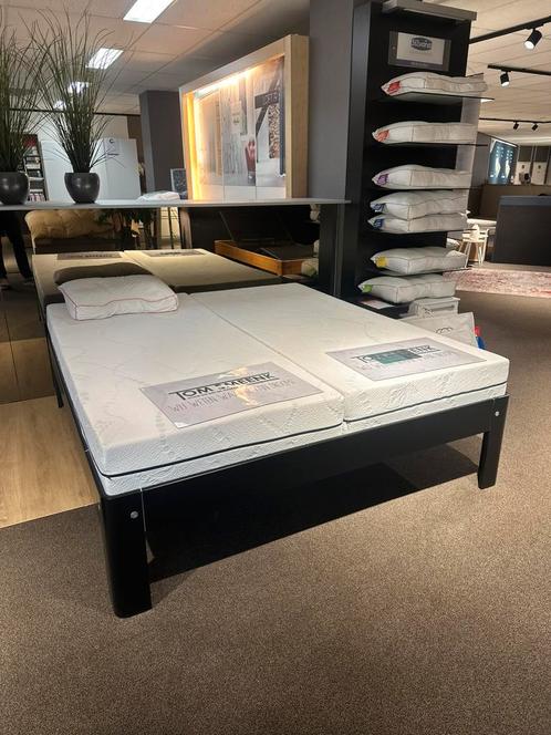 Auping Auronde 2000 180x200 zwart + NIEUWE matrassen! Koopje, Huis en Inrichting, Slaapkamer | Bedden, Zo goed als nieuw, Tweepersoons