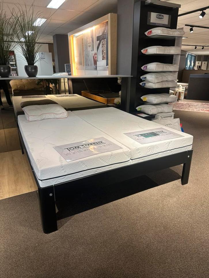 Auping Auronde 2000 180x200 zwart + NIEUWE matrassen! Koopje, Huis en Inrichting, Slaapkamer | Bedden, Zo goed als nieuw, Tweepersoons