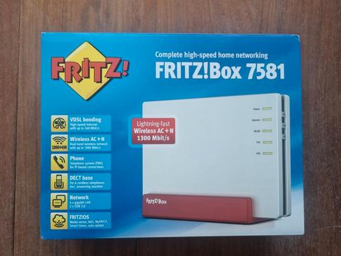 Fritz!Box 7581 nieuw in doos, Computers en Software, Routers en Modems, Zo goed als nieuw, Ophalen of Verzenden