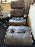 Replica Eames Lounge Chair XL incl. hocker, Huis en Inrichting, Fauteuils, Ophalen, Gebruikt, 75 tot 100 cm
