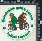 Sticker: Polizei Hessen - Gemeinsam gehts besser, Ophalen of Verzenden, Zo goed als nieuw, Bedrijf of Vereniging