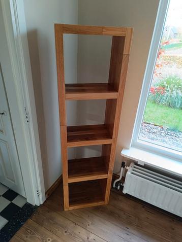 Prachtige badkamer kolom kast vitrinekast massief hout beschikbaar voor biedingen