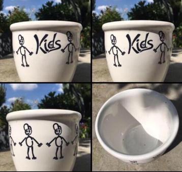 Leuke vintage bloempotten kids bio kamerplanten diverse beschikbaar voor biedingen