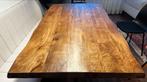 Nieuwe mango houten boomstam eettafel / live edge, 150 tot 200 cm, Nieuw, Ophalen of Verzenden, Vier personen
