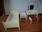 1962 Lundby slaapkamer set poppenhuis, Ophalen of Verzenden, Zo goed als nieuw, Overige typen