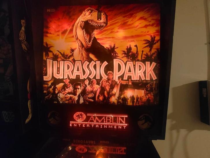 Jurassic Park Flipperkast, Zeldzaam & Volledig Werkend!, Verzamelen, Automaten | Flipperkasten, Zo goed als nieuw, Dot-matrix