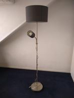 Grijze stalamp, Huis en Inrichting, Lampen | Vloerlampen, Ophalen, Gebruikt