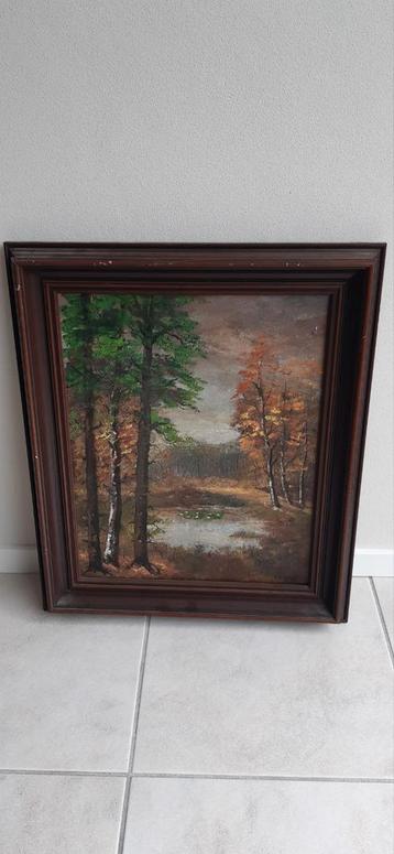 Schilderij olieverf gesigneerd koopje  beschikbaar voor biedingen