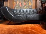 QUINTUS vintage chaise longue in zwart leer van MONTIS, Huis en Inrichting, |, 150 tot 200 cm, Ophalen of Verzenden, |
