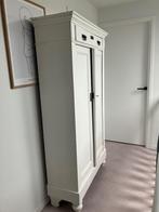 Antiek Linnenkast / kledingkast, Huis en Inrichting, Kasten | Kledingkasten, Ophalen, Gebruikt, 100 tot 150 cm, Met hangruimte
